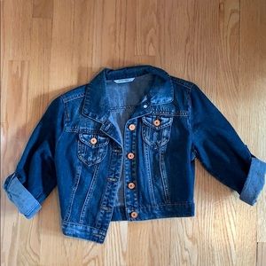 cut jeans jacket